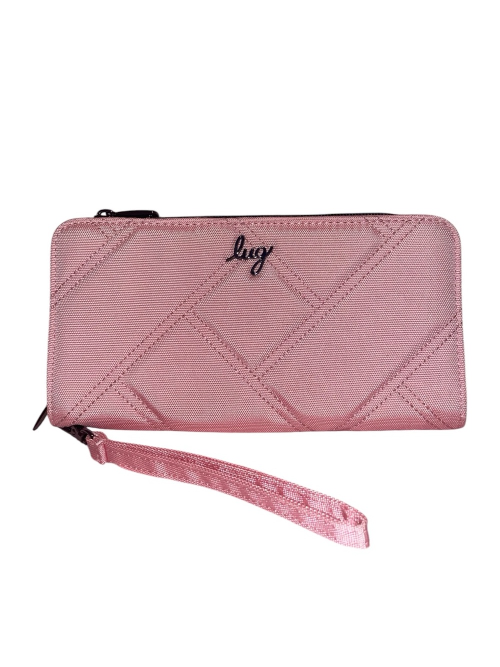 lug Quilted Light Pink Wristlet Zip Wallet